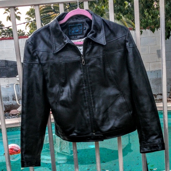 steve madden black leather jacket